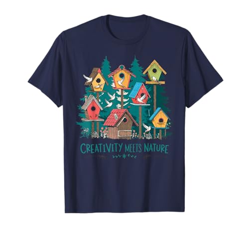 Casitas de Pájaros Encantadas Estilo Bosque Camiseta