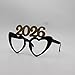 Nenluny 4 Pack 2026 Glasses Happy New Year Eyeglasses Fancy New Year Party Glasses Funny Sunglasses Eyewear for 2026 New Year Party Decorations