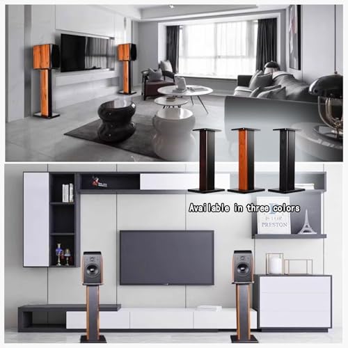 Supporti per altoparlanti per un migliore ascolto audio, design universale da pavimento per home theater e cinema, struttura scavata, coppia inclusa
