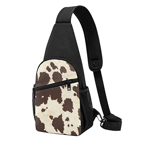 Sac à dos à bandoulière imprimé vache pour vos sorties en ville