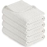 4 Pack Waffle Baby Blanket Boys Girls 100% Cotton Receiving Sleep Blankets Soft Lightweight Toddler...