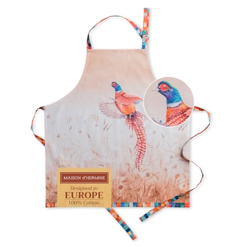Maison d' Hermine Aprons for women with Pocket 100% Cotton Pack of 1
