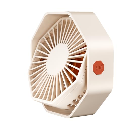 Ventilador de escritorio USB con base estable Hexa F105 y bajo consumo energético 5