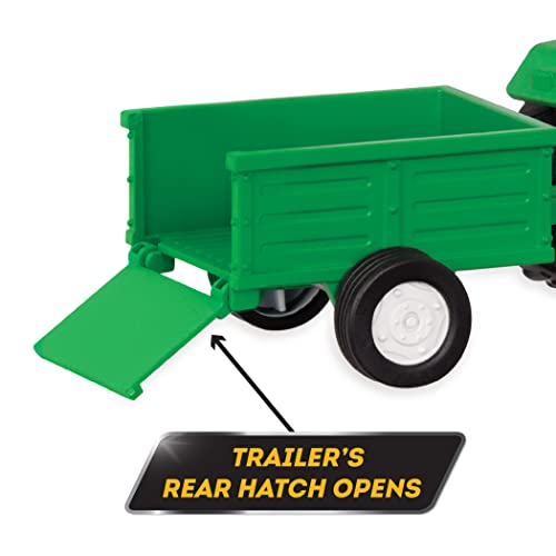 Driven Micro 2er Set Traktor und Anhänger 21 cm mit LED-Lichtern und Tönen – Spielzeugauto LKW mit Funktionen… – Bild 6