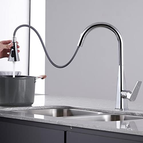 Robinet de cuisine avec douchette mitigeur évier eau chaude et froide
