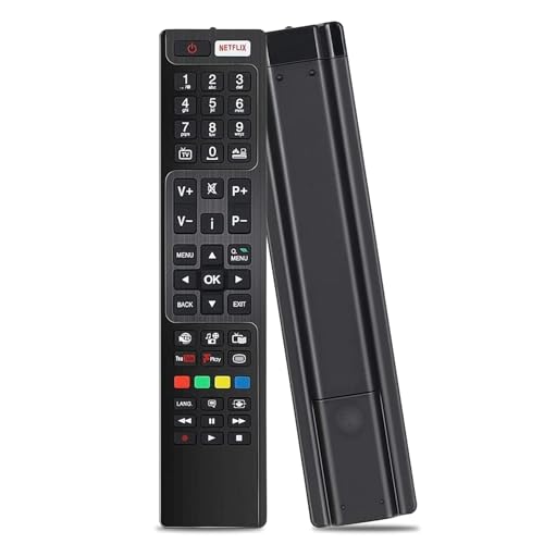 Mando a distancia universal RC4848F para Polaroid/Luxor/Hitachi/Bush, mando a distancia de TV con 3 botones de acceso directo, no requiere configuración