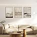 HPINUB Large Abstract Framed Canvas Wall Art Set,Minimalist Beige Gray Pastel Watercolor Wall Decor,Modern Illustration Neutral Art Painting for Living Room,Bedroom,Dining Room,Office -16
