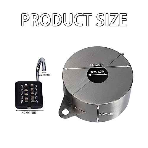 Wasserhahn Schlossabdeckung für Den Außenbereich, Edelstahl Wasserschloss Für Außenwasserhähne,außerhalb Wasserhahn Schloss Abdeckung,erhindert Wasserdiebstahl und stoppt unbefugte Wassernutzung