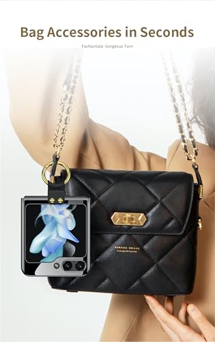 Image of BOUNCEBACK Slim Electroplated Transparent Ring Case /Cover for Samsung Galaxy Z Flip5 / Case Cover for Z Flip 5 - (Clear Blue | Polycarbonate)