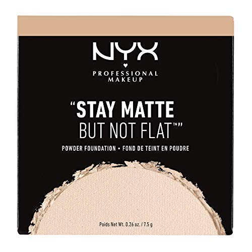 Nyx Professional Makeup Stay Matte But Not Flat Powder Foundation, Nude #TOP3