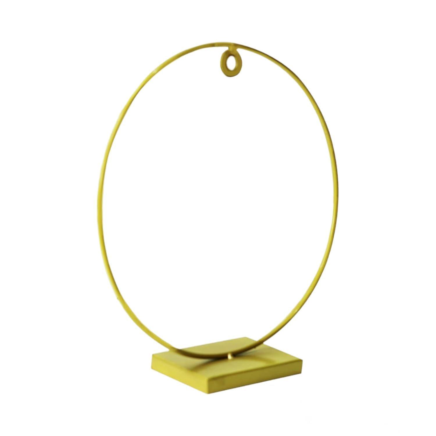Metal Round Stand Gold Colour Big Stand Golden Metal Stand for Resin Clock, Resin Frame, Resin Coaster, Home Decoration (8 Inch)-image-41