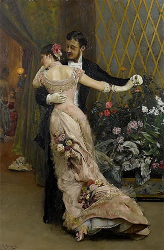 Tableau toile la fin du bal de Regelio De Egusquiza affiche art décoration murale