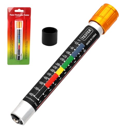 Espesor Pintura, Medidor de Espesor de Pintura para Automóviles con Punta Magnética Y Escala de Micras para Coches Detector De Daños en Carrocería