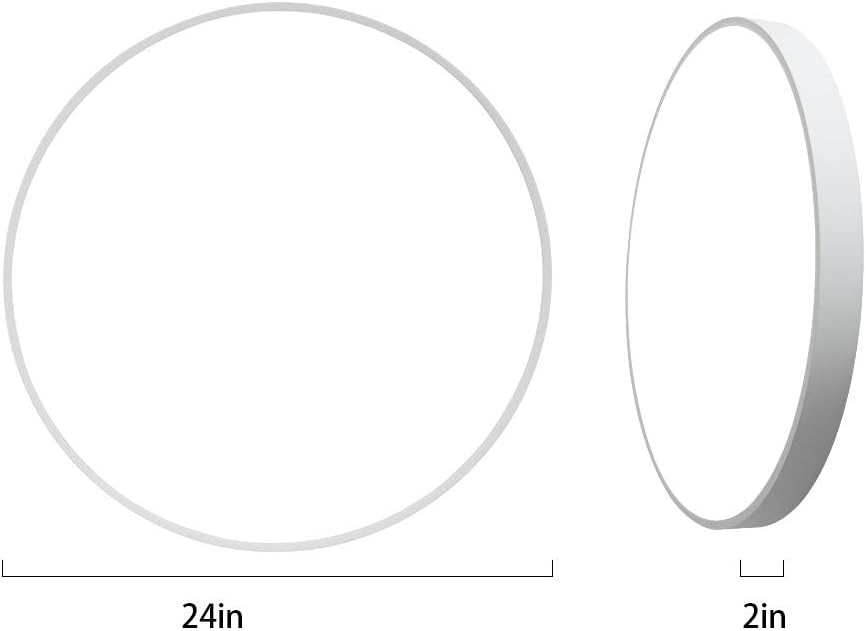 80% Off Discount Round Led Ceiling Light Fixtures - 24inch LED Flush Mount Ceiling Light ,48W (260W Equivalent ),2880lm,Dimmable 2800-6800K, 80-90Ra+,ETL List,Wet Location,Panel Lamp Mount Surface Flash Deals - 50% OFF Round Led Ceiling Light Fixtures - 24inch LED Flush Mount Ceiling Light ,48W (260W Equivalent ),2880lm,Dimmable 2800-6800K, 80-90Ra+,ETL List,Wet Location,Panel Lamp Mount Surface