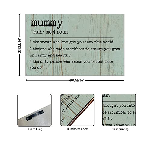 Panneau en bois Mummy Definition Evans1nism décoration murale
