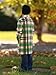 Haloumoning Boys Plaid Dress Coat Kids Fall Button Down Wool Blend Pea Coats Jackets with Pockets 5-14 Years
