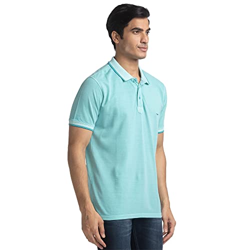 Image of Colorplus Tailored Light Blue T-Shirt for Men
