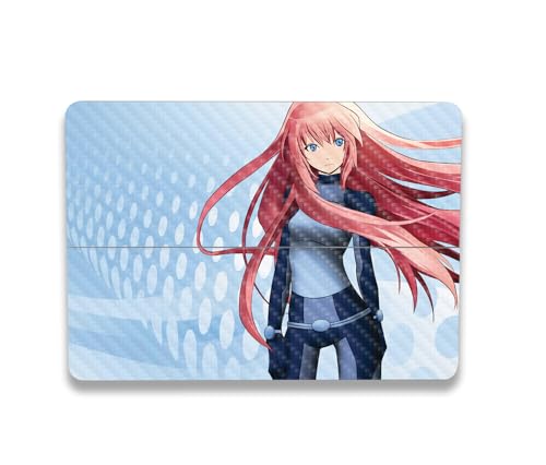 Image of MightySkins Carbon Fiber Skin Compatible with Microsoft Surface Laptop Studio 2 (2023) Full Wrap Kit - Anime Spy | Protective, Durable Textured Carbon Fiber Finish | Easy to Apply | Made in The USA