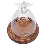 Cloche en verre transparent : ce couvercle en verre permet de créer une jolie décoration, comme centre de table, décoration de noël, pour une fête, une vitrine ou un terrarium