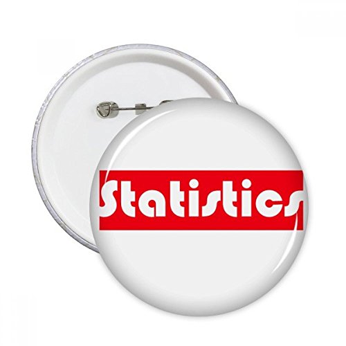 Badge bouton rond rouge statistique pour égayer un vêtement terne pins multicolore XL