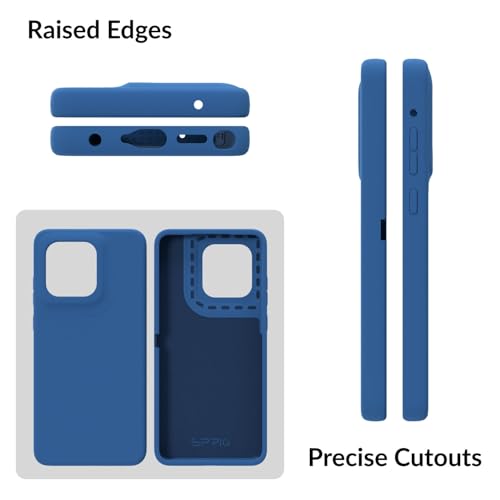 Image of SPRIG Compatible with Moto Edge 60 Stylus Premium SilkTone Back Cover Drop Tested Shock Proof Mobile Case for Men, Women, Boys and Girls with Camera Protection (Navy Blue)