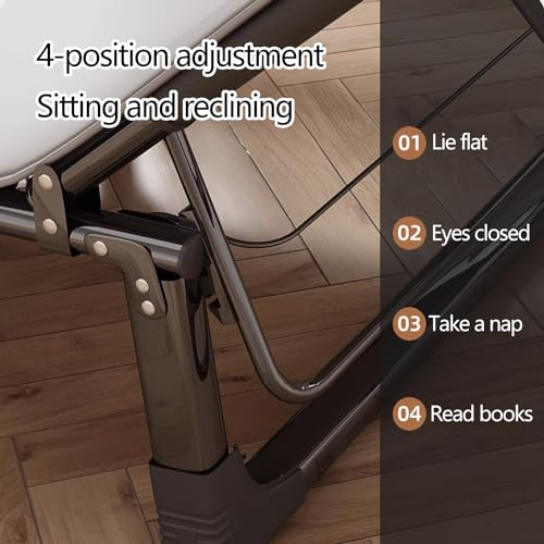 Chaise longue d'extérieur portable et lit pliable avec matelas pour couchage d'appoint