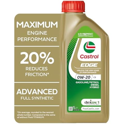 Castrol EDGE 0W-20 C5 Engine Oil 1L Cover