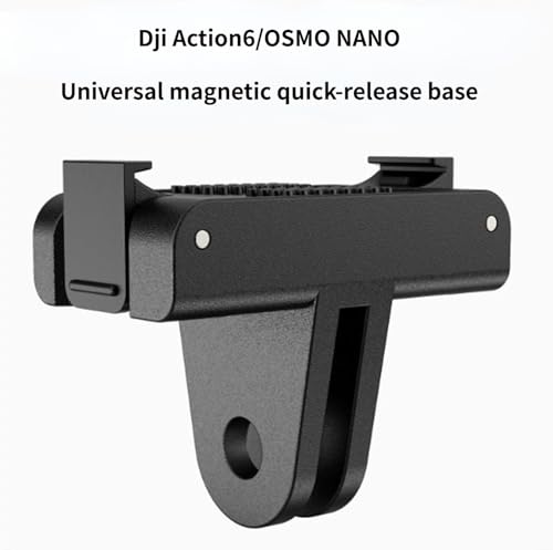 Image of ADOFYS Magnetic Quick Release Adapter Mount for DJI Osmo Action 6 /Osmo Nano, Hyper Magnetic Force&Metal Latches, Adapter Base for DJI Osmo Action 6 /Osmo Nano Accessories