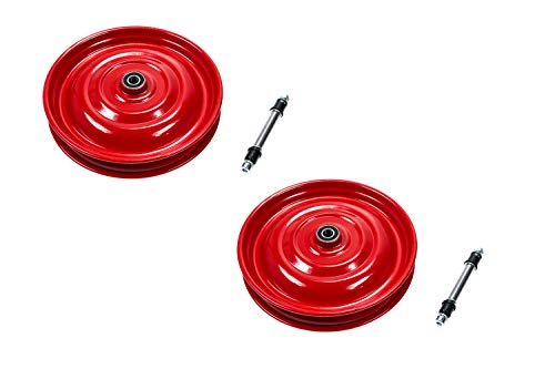 2 Stück Scheibenrad Anhänger Handwagen Laufrad Rad Felge 12 1/2 Zoll rot...