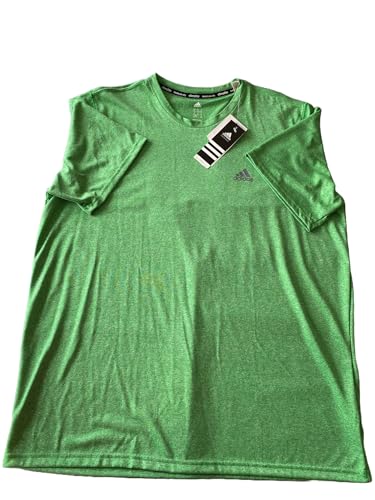 T-shirt Adidas Climalite homme XL en vert chiné pour le sport