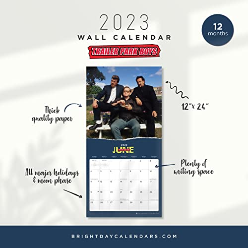 2023 Trailer Park Boys Wall Calendar, 12 X 12, Funny Comedy Sitcom #TOP2