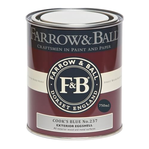 Image of Farrow & Ball Cook's Blue No. 237 Exterior Eggshell 750ml