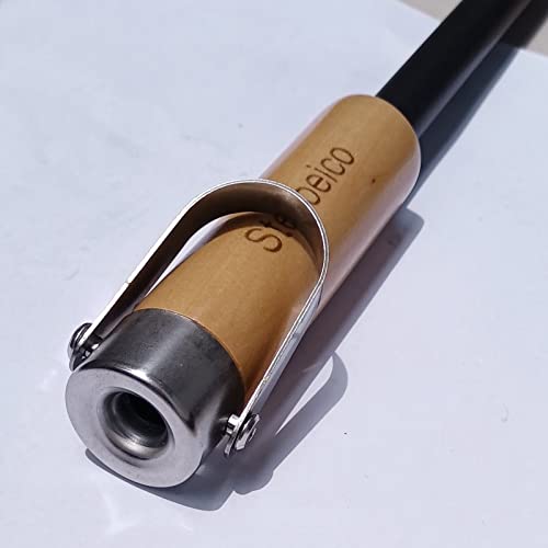 Stecoeico Fire Poker Fireplace Poker, 47 Inches Extra Long Sturdy Fire Pit Fireplace Poker. One Piece Fire Poker. Excellent Workmanship Campfire Poker, Hollow Core For Air Blowing Fire Poker. #TOP1