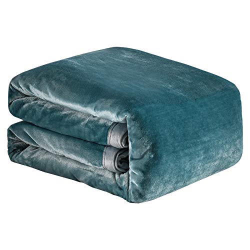 Couverture en molleton corail 120X200 cm bleu pour des nuits douillettes