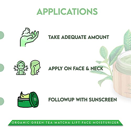 Shira Shir-Organic Green Tea Matcha Lift Face Moisturizer For Hydrating Nourished Rejuvenate Skin And Increasing Cell Turnover.(50Ml) #TOP3
