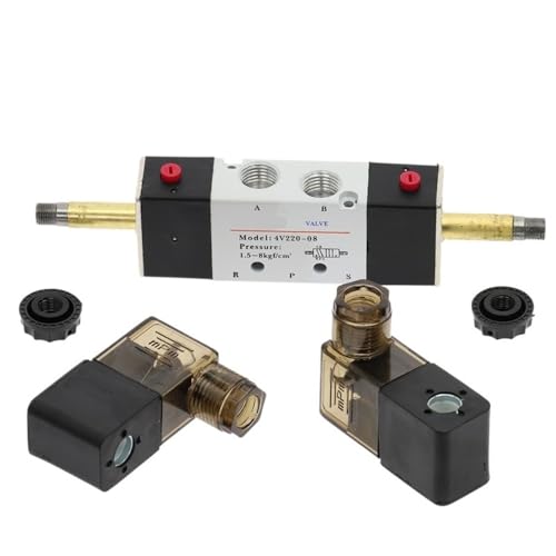 Electrovanne 4V220-08 AC110V distributeur pneumatique 5/2 voies double solénoïde 1/4 - 8