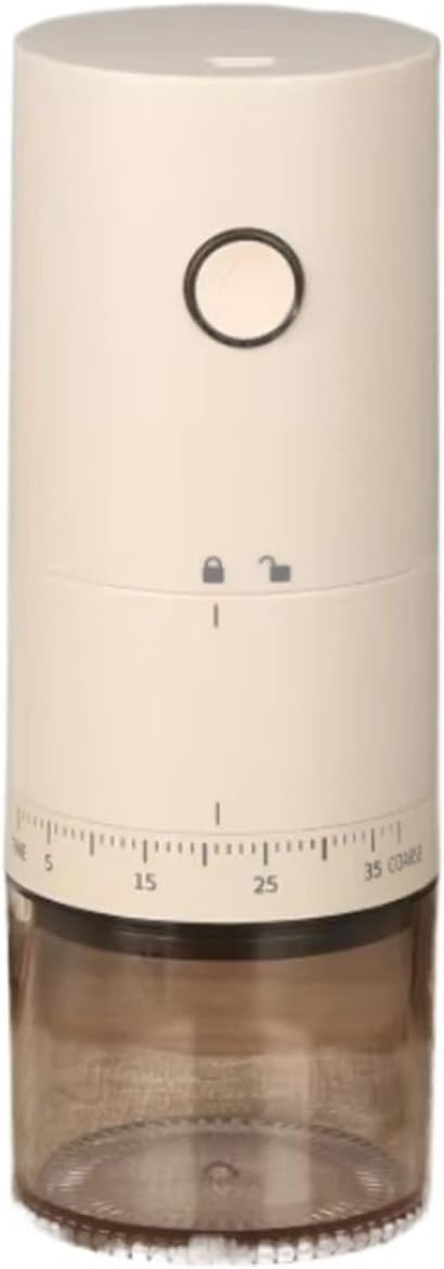 2024 Portable Electric Coffee Grinder 38 Gears Adjustment Ceramic Filter Long Battery Life One-Button Start Bean Grinder(Black 1500mAh Basic)