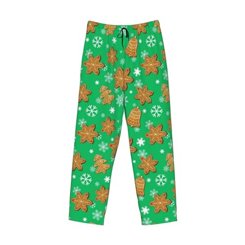 Christmas Orange Cinnamon Mens Pajama Pants Cozy Lounge Baggy Lightweight Pj Pants Lounge Bottoms With Elastic Waist4