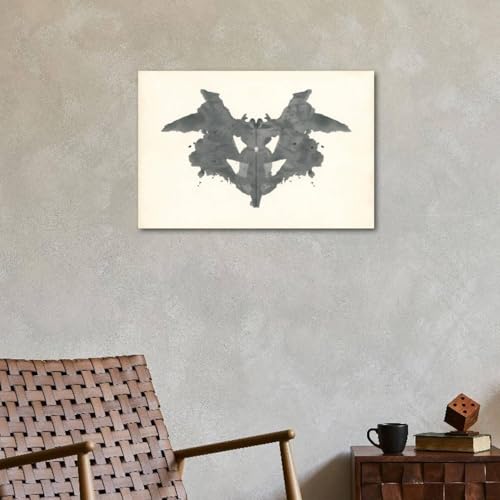 ART.COM Wall Art Print Bat Rorschach Test in Black, 36" x 24" by ART.COM - Used condition - Image 3