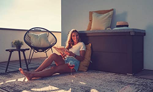 ILESTO Benjamin mit Schloss Auflagenbox/Garten Kissenbox Wetterfest Gartenkiste 783 Liter,Verstärktem Deckel… – Bild 6