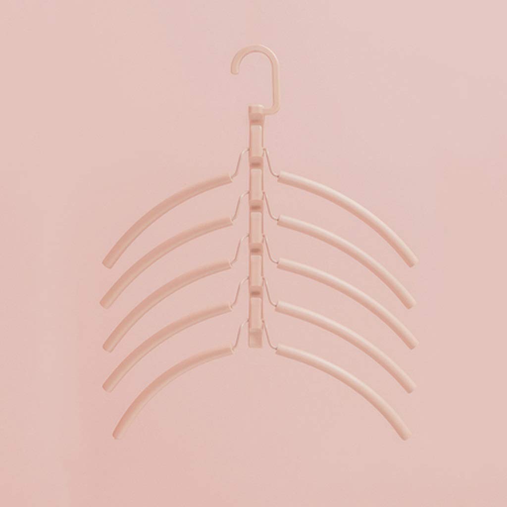 MOBYGKFY 5 Layers MultiFunctional Clothes Hangers Storage Rack Laundry Trousers Hanging Shelf Non-slip Clothing Organizer Storage Rack(Argento)