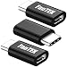 USB C to Micro USB Adapter, FanTEK Type C 3.1 (Male) to Micro USB (Female) Converter for Motorola Moto Z Droid/Z Play, HTC U11, LG Nexus 5X/G6, Nintendo Switch, OnePlus 5, Black, 3 Pack