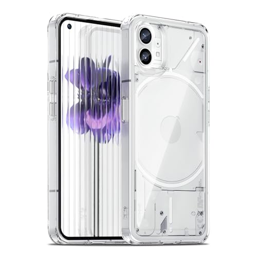 Liisooka Funda para Nothing Phone 1, Militar de Protección contra Caídas, Anti-Amarillo, Antiarañazos, Carcasa Trasera de PC Duro, Case Ultrafina a Prueba de Golpes, Transparente