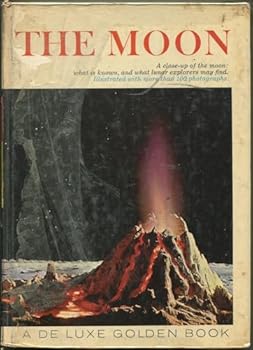 Hardcover The moon (A Deluxe Golden book) Book