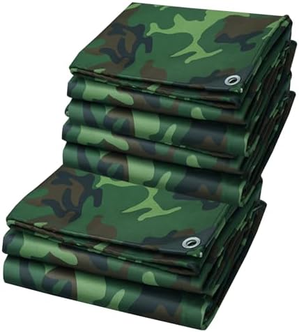 Heavy Duty Waterproof Tarp Sheet Cover - Multipurpose Rainproof Canopy Tent & Ground Sheet Canvas for Outdoor Use, Camping, Tarpaulin Protection