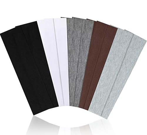 Headbands for Women, 10Pcs Stretchy Non Slip Soft Cotton Cloth Hair Bands for Sports, Workout, Yoga and Running