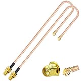 【Información sobre el cable】：RG178 Tipo RP-SMA Cable de extensión de mamparo hembra a Mini PCI IPX/U.FL