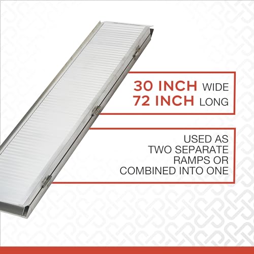Ultra-Tow Aluminum Mobility Ramp Set - 1200-Lb. Capacity, 30in.W x 72in.L