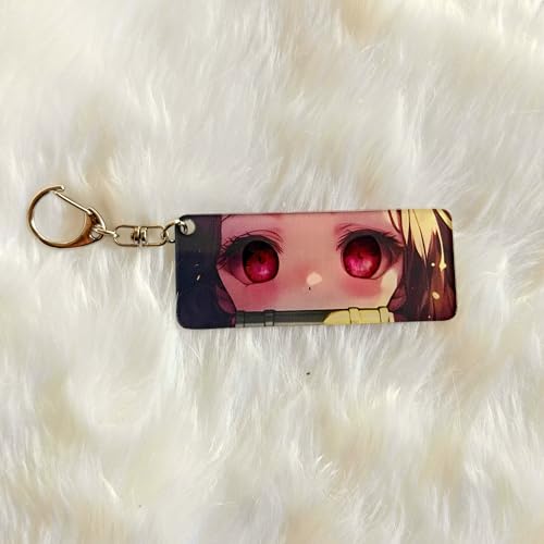 Image of Anime Acrylic Glowing Eyes Keychain | Luminous Eye Glow Key Ring | Premium Otaku Accessory for Bags, Bikes, Cars, Backpacks & Keys