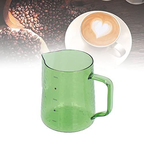 Jarra para Espuma de Leite Multiuso, Jarra de Vidro para café e Bebidas, Comemora Momentos Especiais